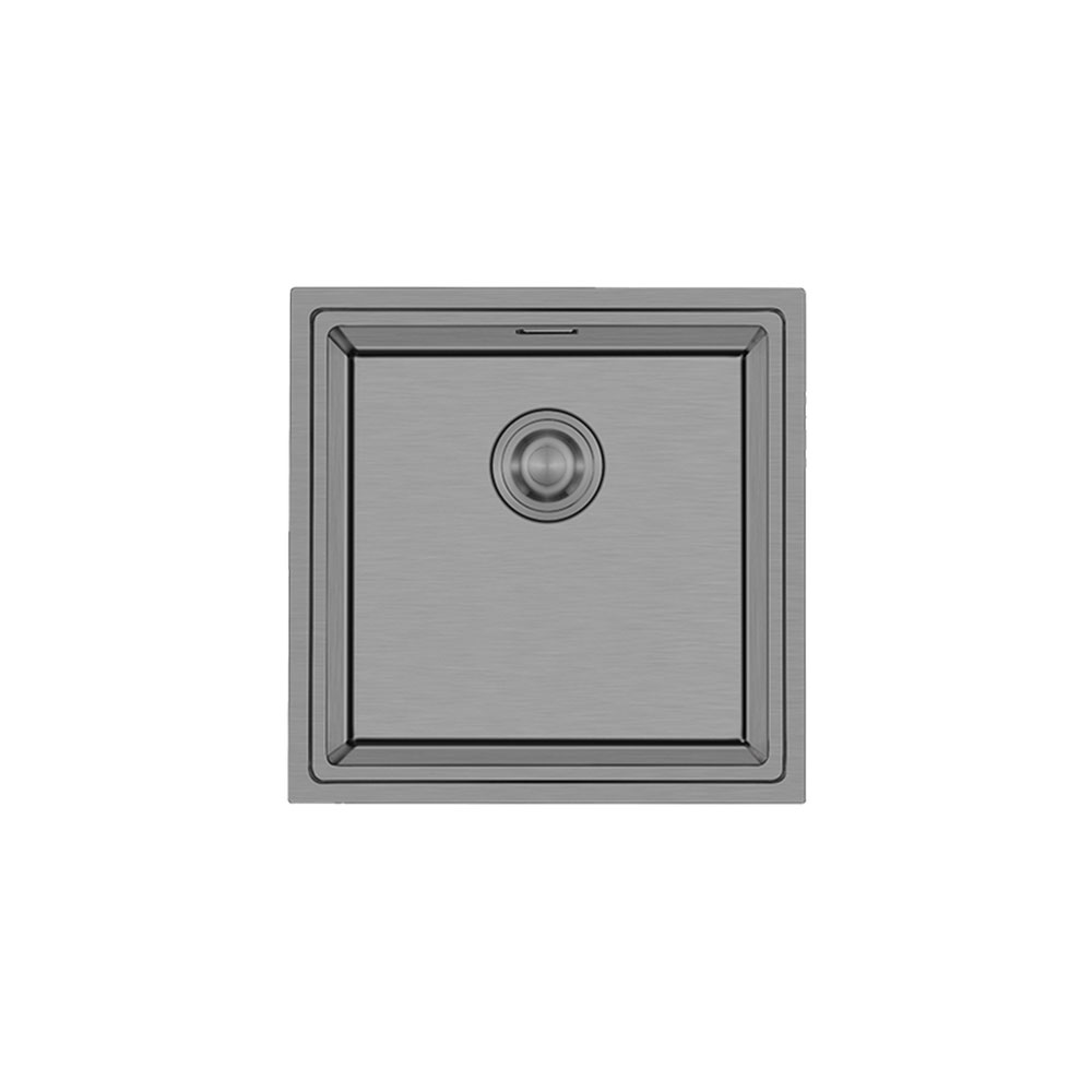 Crauf Vertice 4848 Mat Gri Tezgah Altı-Üstü-Sıfır 480x480mm Tek Gözlü El Yapımı Kompakt Premium Workstation Eviye